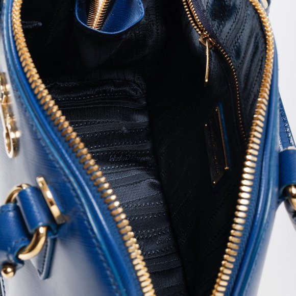 Salvatore Ferragamo Sapphire Darina Mini Satchel Bag - Picture 12 of 14